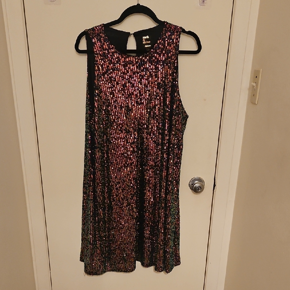 Reitmans Rock & Shine Multicolor Sequin Dress
